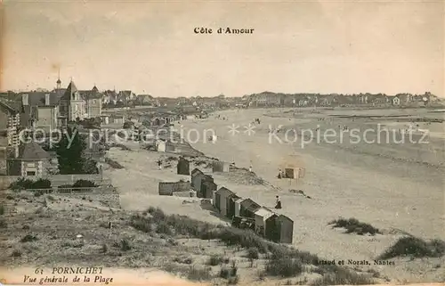 AK / Ansichtskarte Pornichet Vue generale de la plage Pornichet