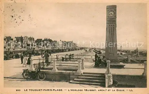 AK / Ansichtskarte Le_Touquet Paris Plage Horloge et la digue Le_Touquet Paris Plage