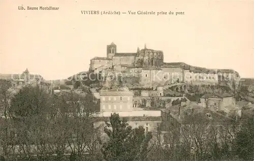 AK / Ansichtskarte Viviers_Ardeche Vue generale prise du pont Viviers Ardeche
