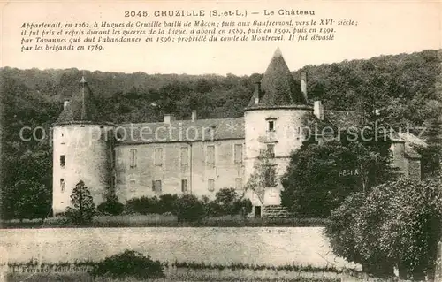 AK / Ansichtskarte Cruzille Chateau Schloss Cruzille