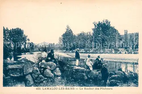 AK / Ansichtskarte Lamalou les Bains Rocher des Pecheurs Lamalou les Bains