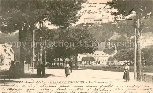 AK / Ansichtskarte Uriage les Bains_Isere La Promenade Uriage les Bains_Isere