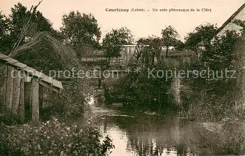 AK / Ansichtskarte Courtenay_Loiret Un coin pittoresque de la Clery Courtenay Loiret