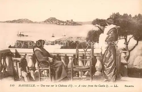 AK / Ansichtskarte Marseille_Bouches du Rhone Une vue sur le Chateau d If Marseille