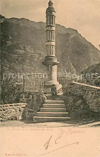 AK / Ansichtskarte Saint_Sauveur_Hautes_Pyrenees La Colonne de la Duchesse de Berry Saint_Sauveur