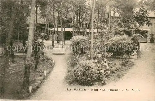 AK / Ansichtskarte La_Baule_sur_Mer Hotel La Roseraie Le Jardin La_Baule_sur_Mer