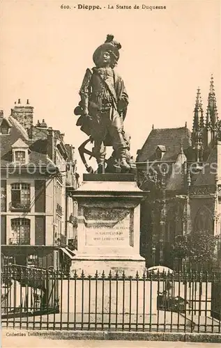 AK / Ansichtskarte Dieppe_Seine Maritime la Statue de Duquesne Dieppe Seine Maritime