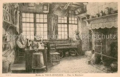 AK / Ansichtskarte Honfleur Musee du Vieux Honfleur Chez le Marchand Honfleur