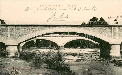AK / Ansichtskarte Saint Florentin_Indre Les Ponts Saint Florentin Indre