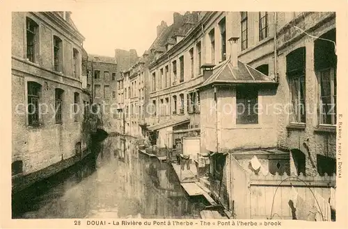 AK / Ansichtskarte Douai_Nord La Riviere du Pont a l herbe Douai_Nord