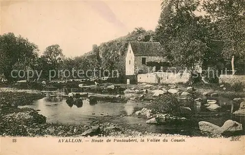 AK / Ansichtskarte Avallon Route de Pontaubert la Vallee du Cousin Avallon