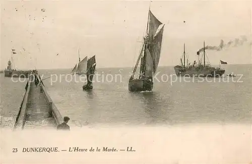 AK / Ansichtskarte Dunkerque_Duenkirchen LHeure de la Maree 