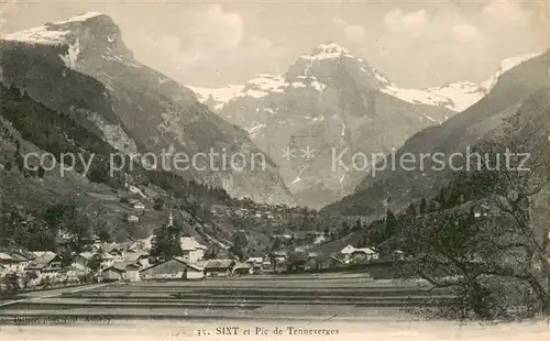 AK / Ansichtskarte Sixt Fer a Cheval et Pic de Tenneverges Sixt Fer a Cheval