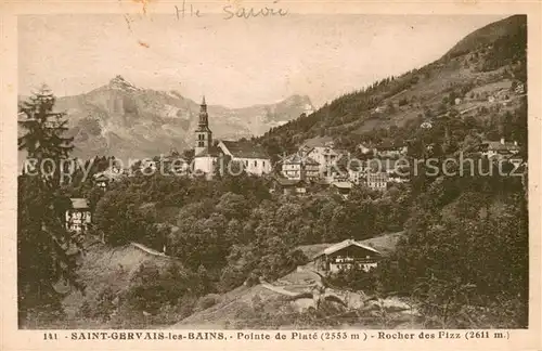 AK / Ansichtskarte Saint Gervais les Bains Pointe de Plate Rocher dees Fizz Saint Gervais les Bains