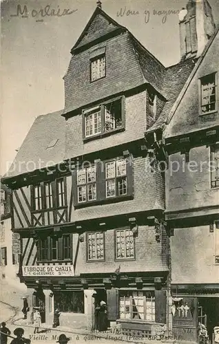 AK / Ansichtskarte Morlaix Vieille Maison a quatre etages Place du Marche Morlaix