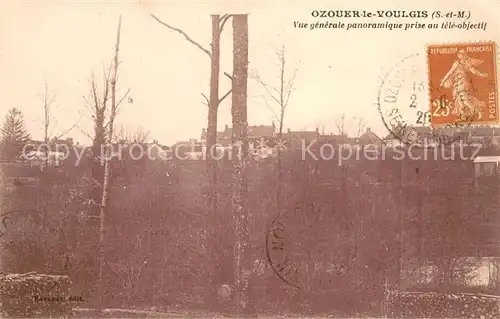 AK / Ansichtskarte Ozouer le Voulgis Vue generale panoramique prise au tele ojbectif Ozouer le Voulgis