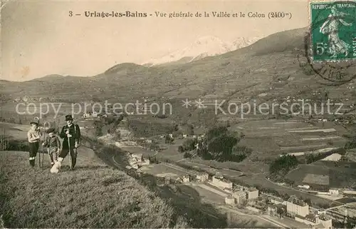 AK / Ansichtskarte Uriage les Bains_Isere Vue generale de la Vallee et le Colon Uriage les Bains_Isere