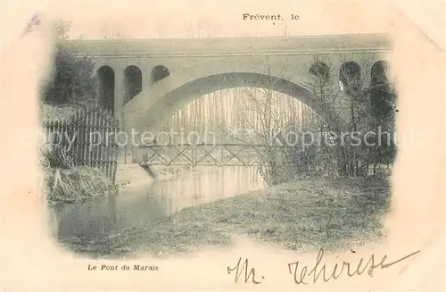 AK / Ansichtskarte Frevent Le Pont du Marais Frevent