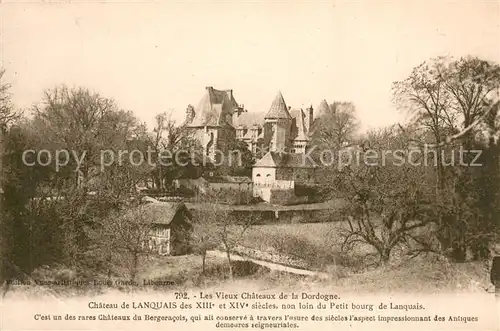 AK / Ansichtskarte Lanquais Chateau de Lanquais non loin du Petit bourg de Lanquais Lanquais