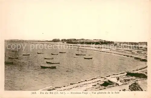 AK / Ansichtskarte Ile de Re Rivedoux Plage Vue generale de la Baie Ile de Re