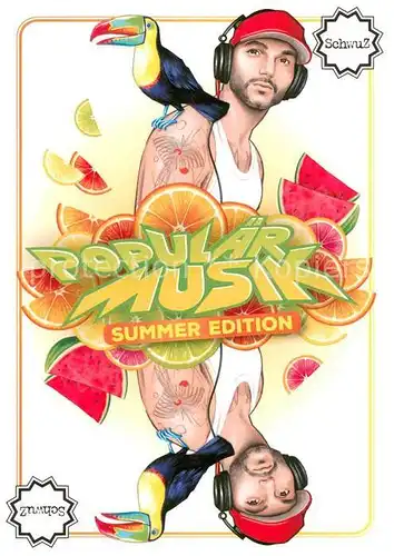 AK / Ansichtskarte Kartenspiel AK Popul?r Musik Summer Edition Schwuz Berlin 