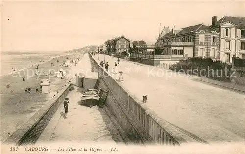 AK / Ansichtskarte Cabourg Les Villas et la digue Cabourg