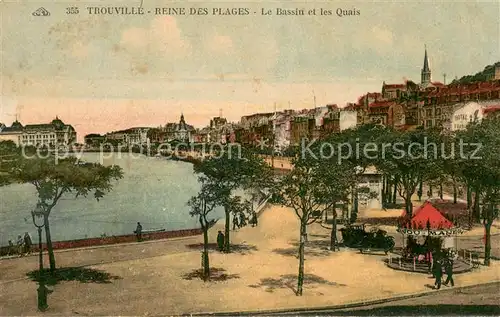 AK / Ansichtskarte Trouville sur Mer Le bassin et les quais Reine des Plages Trouville sur Mer