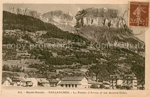 AK / Ansichtskarte Sallanches Pointe d Arreu et les Quatre Tetes Sallanches