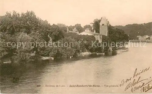 AK / Ansichtskarte Saint_Rambert_l_Ile_Barbe Vue generale sur la riviere Saint_Rambert_l_Ile_Barbe