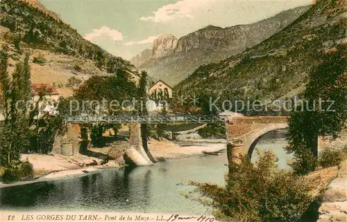 AK / Ansichtskarte Mostuejouls Pont de la Muze les Gorges du Tarn Mostuejouls
