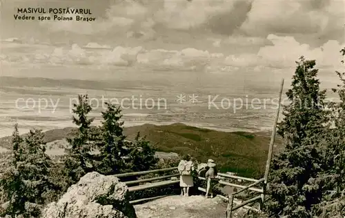 AK / Ansichtskarte Poiana_Brasov Panorama Blick vom Berg Postavarul 
