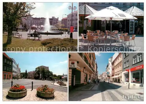 AK / Ansichtskarte Teplice Motive im Stadtzentrum Teplice