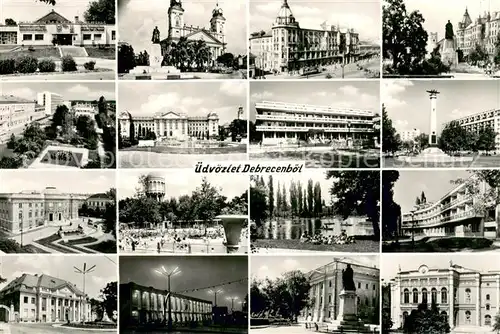 AK / Ansichtskarte Debrecen_Debrezin Sehenswuerdigkeiten der Stadt Debrecen Debrezin