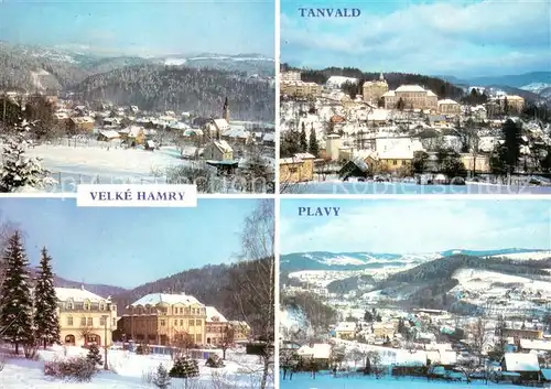 AK / Ansichtskarte Velke_Hamry_Grosshammer Winterpanorama Tanvald Plavy Velke_Hamry_Grosshammer