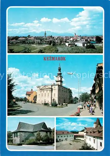 AK / Ansichtskarte Kezmarok Panorama Platz Kirche Kezmarok