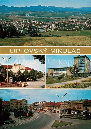 AK / Ansichtskarte Liptovsky_Mikulas Panorama Motive Innenstadt Hotel Platz Liptovsky_Mikulas