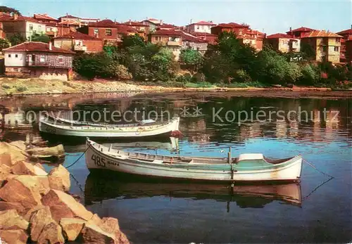 AK / Ansichtskarte Sozopol_Bulgarien Fischerboote Partie am Schwarzen Meer Sozopol Bulgarien