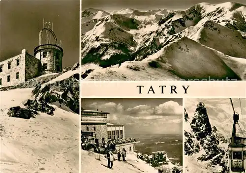AK / Ansichtskarte Zakopane Tatry Kasprowy Wierch Observatorium Bergbahn Gebirgspanorama Tatra Zakopane