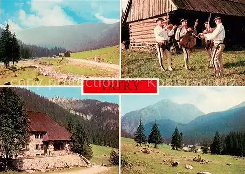 AK / Ansichtskarte Tatry_Zachodnie Polana Chocholowska Kapela goralska Schronisko PTTK Kominiarski Wierch Tatra Gebirge Tatry Zachodnie