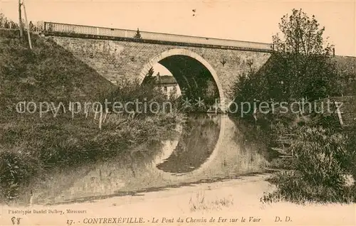 AK / Ansichtskarte Contrexeville_Vosges Le Pont du Chemin de Fer sur le Vair Contrexeville_Vosges