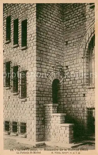 AK / Ansichtskarte Sens_Yonne Monastere de la Nativite La Poterne St Michel Sens_Yonne