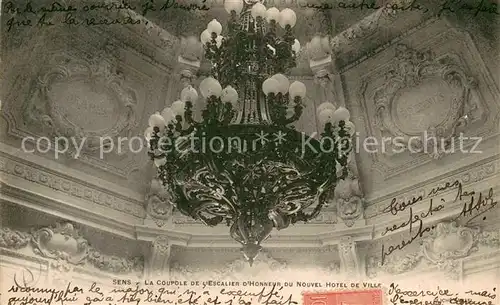 AK / Ansichtskarte Sens_Yonne La Coupole de Escalier dHonneur du Nouvel Hotel de Ville Sens_Yonne