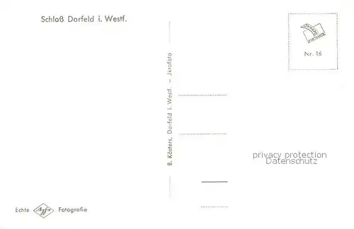 AK / Ansichtskarte Darfeld Schloss Darfeld Darfeld