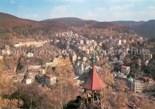 AK / Ansichtskarte Karlovy_Vary Panorama Mayer s Pavillon Karlovy Vary