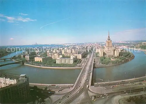 AK / Ansichtskarte Moscow_Moskva Kutuzovsky Avenue Fliegeraufnahme Moscow Moskva