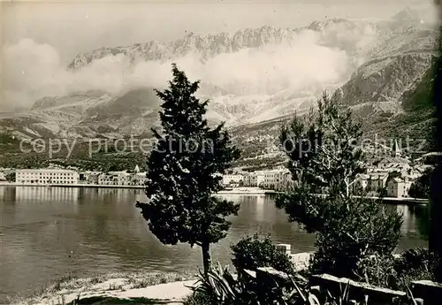AK / Ansichtskarte Makarska_Dalmatien Panorama Blick zu den Bergen Makarska Dalmatien