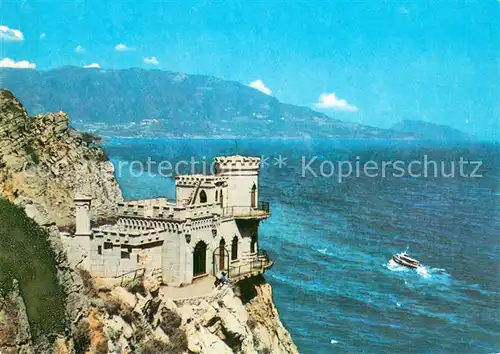 AK / Ansichtskarte Jalta_Yalta_Krim_Crimea Schwalbennest Schloss 