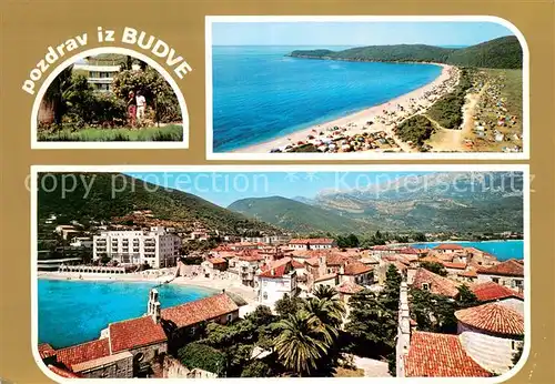 AK / Ansichtskarte Budva Panorama Strand Kueste Budva
