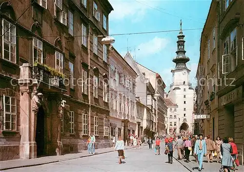 AK / Ansichtskarte Bratislava_Pressburg_Pozsony Michalska ulica Motiv in der Altstadt 