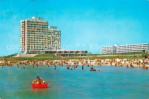 AK / Ansichtskarte Mangalia_Nord_Saturn Ansicht vom Meer aus Strand Hotels 